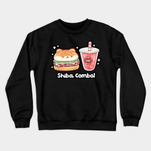 Shiba Burger Combo! Crewneck Sweatshirt